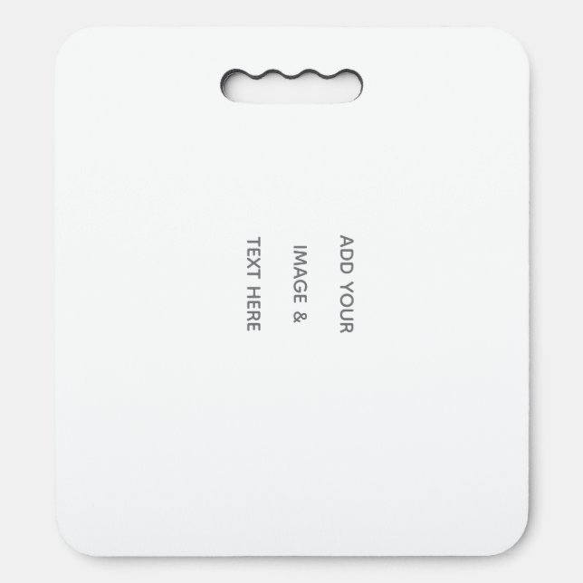 Create Your Own white  Seat Cushion (Front Vertical)