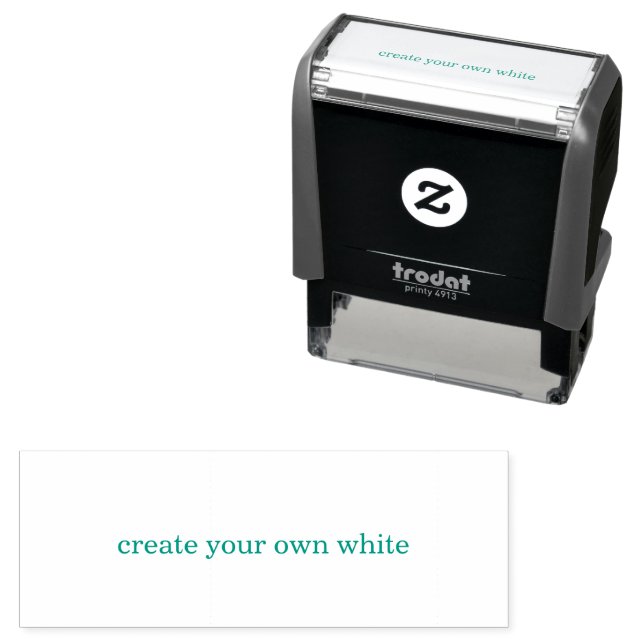create your own white  self-inking stamp (In Situ)