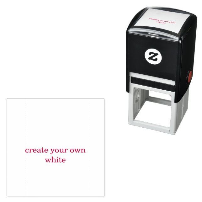 create your own white  self-inking stamp (In Situ)