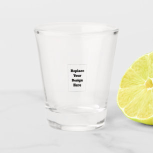 Create Your Own white  Shot Glass