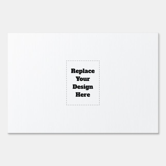 Create Your Own white  Sign (Front)