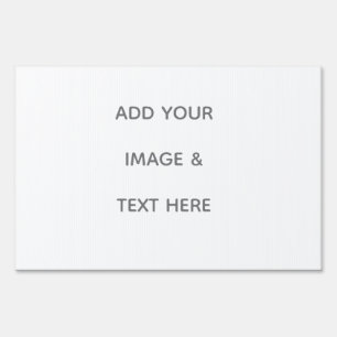 Create Your Own white  Sign