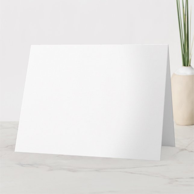 Create Your Own white simple Thank You Card (Front)