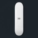 Create Your Own white  Skateboard<br><div class="desc">This design is minimalist style which can be easily updated with your photo and text. If you need any help please contact me using the massage button below and I will be happy to help.</div>