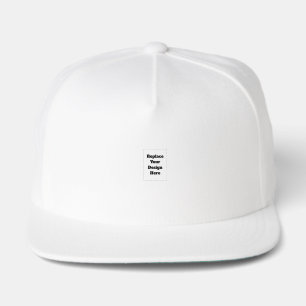 Create Your Own white Snap Back Hat