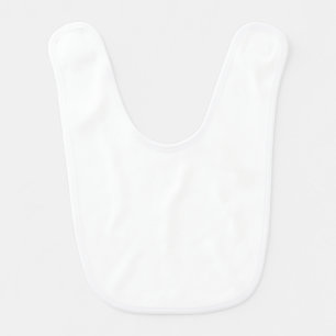 Create Your Own white solid Custom Baby Bib
