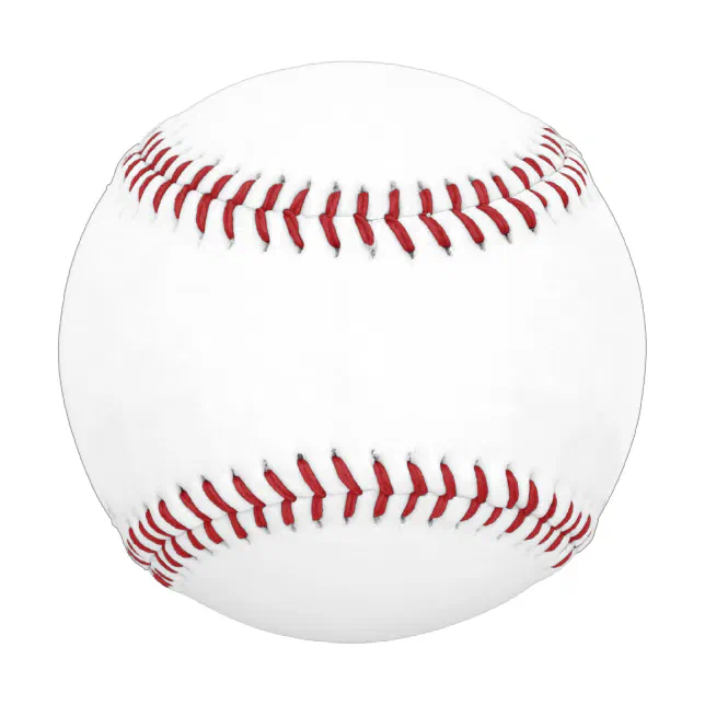 Create Your Own White Solid Custom Baseball | Zazzle