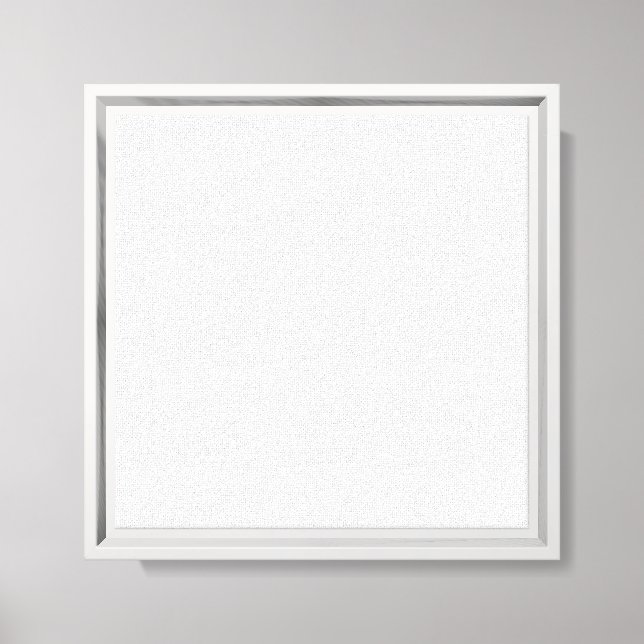 Create Your Own White Solid Custom Canvas Print (Front)