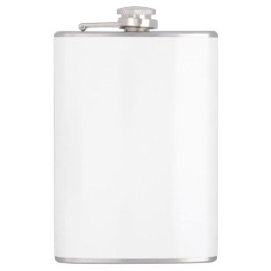 Create Your Own White Solid Custom Flask