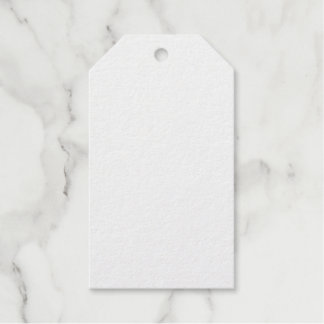 Create Your Own White Solid Custom Foil Gift Tags