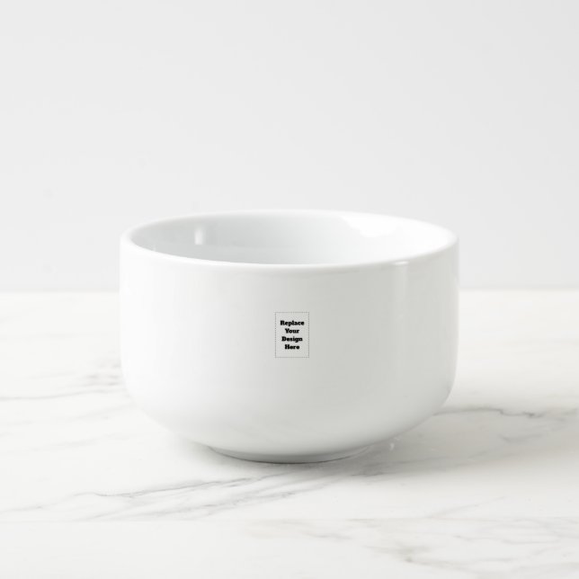 Create Your Own white  Soup Mug (Front)