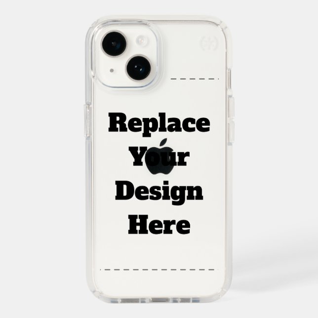 Create Your Own white  Speck iPhone Case (Front)