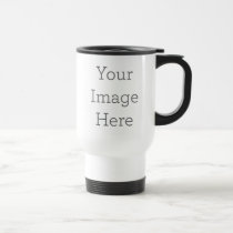 Create Your Own White Stainless Steel Travel Mug