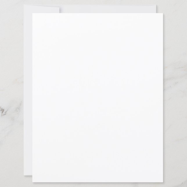 Create Your Own white Stationery Paper (Front)