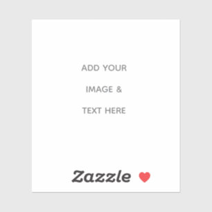 Create Your Own white  Sticker
