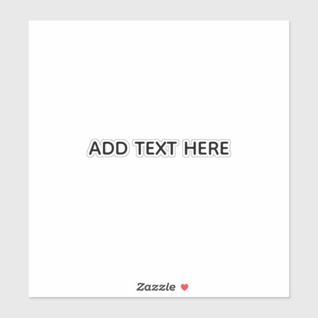 Create Your Own White  Sticker (Sheet)