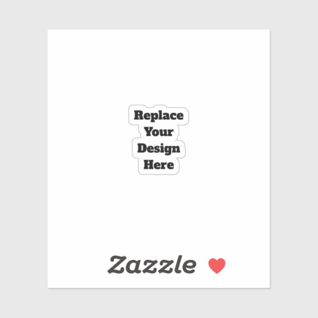 Create Your Own white  Sticker (Sheet)