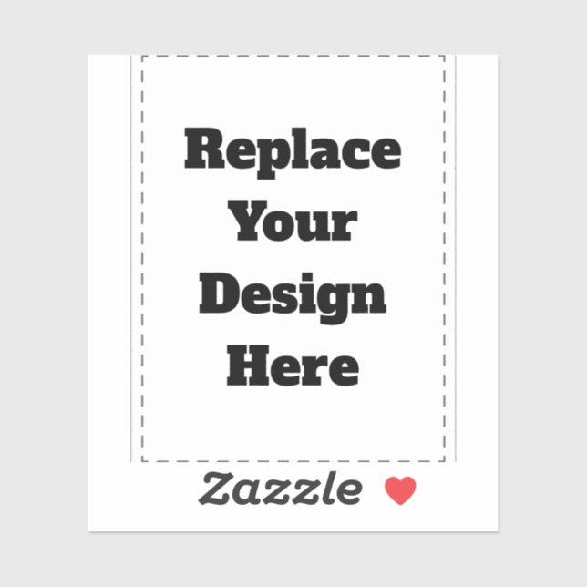 Create Your Own white  Sticker (Sheet)