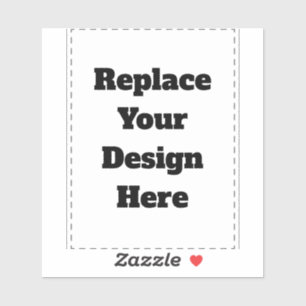 Create Your Own white Sticker