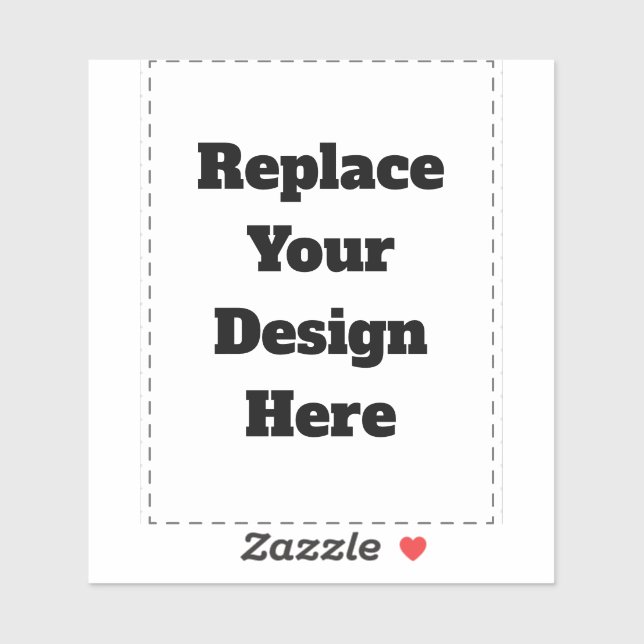 Create Your Own white  Sticker (Sheet)