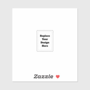 Create Your Own white  Sticker