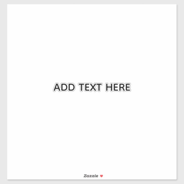 Create Your Own White  Sticker (Sheet)