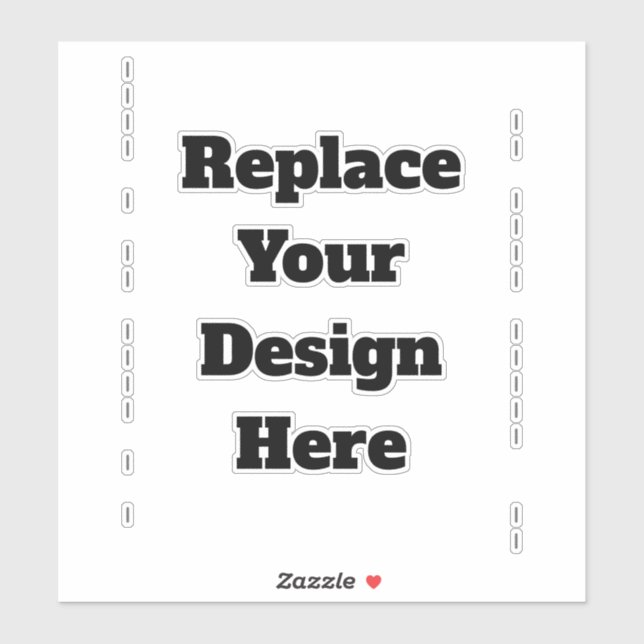 Create Your Own white  Sticker (Sheet)