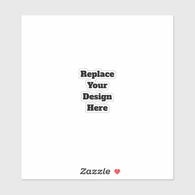 Create Your Own white  Sticker (Sheet)