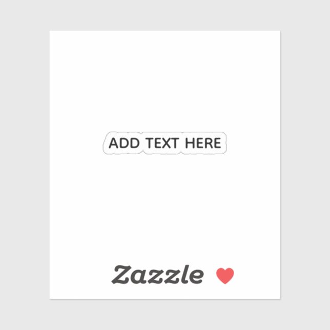 Create Your Own White Sticker (Sheet)