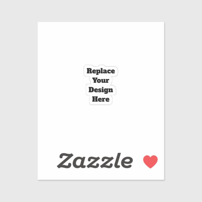 Create Your Own white  Sticker (Sheet)