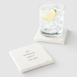 Create Your Own white Stone Coaster