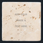 Create Your Own white  Stone Coaster<br><div class="desc">This design is minimalist style which can be easily updated with your photo and text. If you need any help please contact me using the massage button below and I will be happy to help.</div>