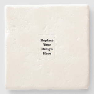 Create Your Own white Stone Coaster