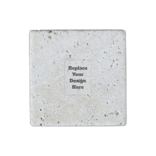 Create Your Own white Stone Magnet