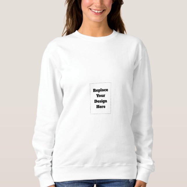 Create Your Own white  Sweatshirt (Front)