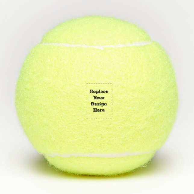 Create Your Own white  Tennis Balls (Front)