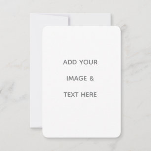 Create Your Own white Thank You Card