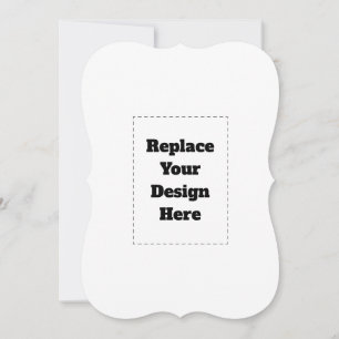 Create Your Own white  Thank You Card