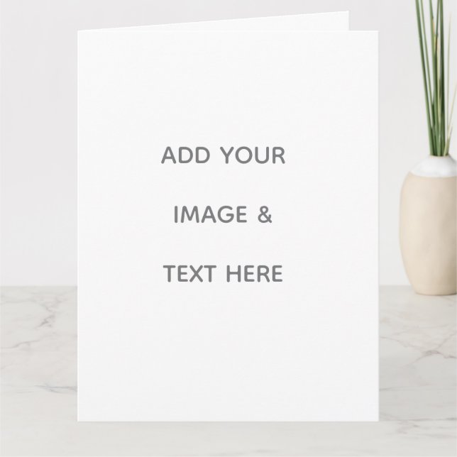 Create Your Own white  Thank You Card (Front)