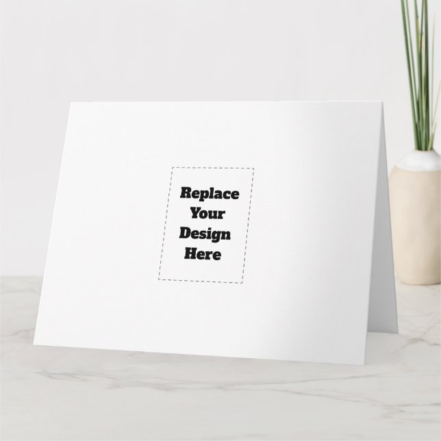 Create Your Own white  Thank You Card (Front)