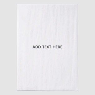 Create Your Own White Tissue Paper