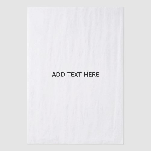 Create Your Own White Tissue Paper