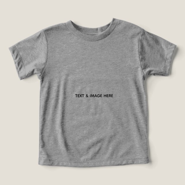 Create Your Own white Toddler T-shirt (Design Front)