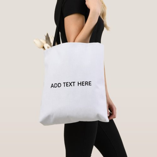 Create Your Own White  Tote Bag