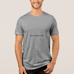 Create Your Own white Tri-Blend Shirt