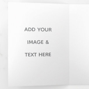 Create Your Own white  Tri-Fold Card
