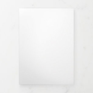 Create Your Own white Tri-Fold Card