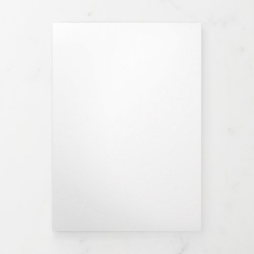 Create Your Own White  Tri-Fold Invitation
