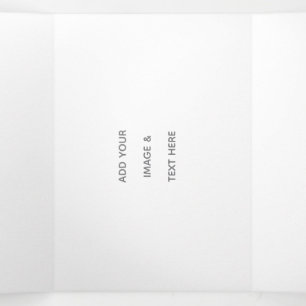 Create Your Own white  Tri-Fold Program