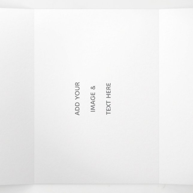 Create Your Own white  Tri-Fold Program (Inside Middle)